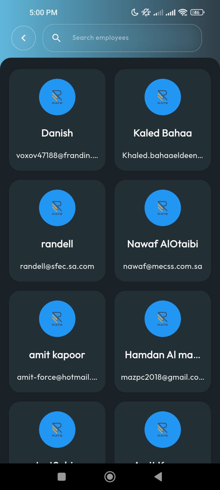 RateOp mobile app screen 23